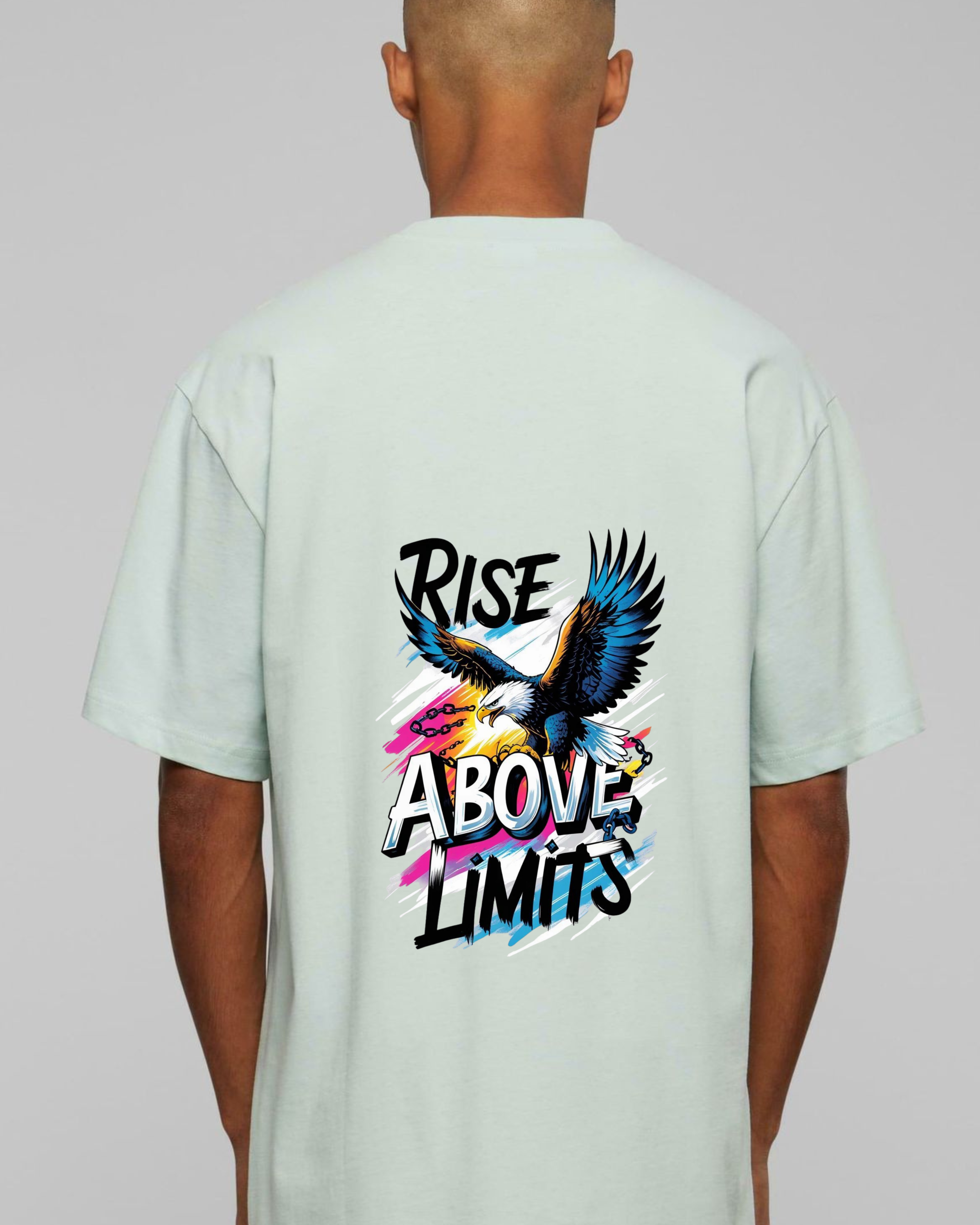Rise Above Limits – Eagle Graphic Oversized Tee