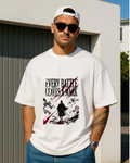 Every Battle Leaves a Mark – Oversized Warrior Graphic T-Shirt