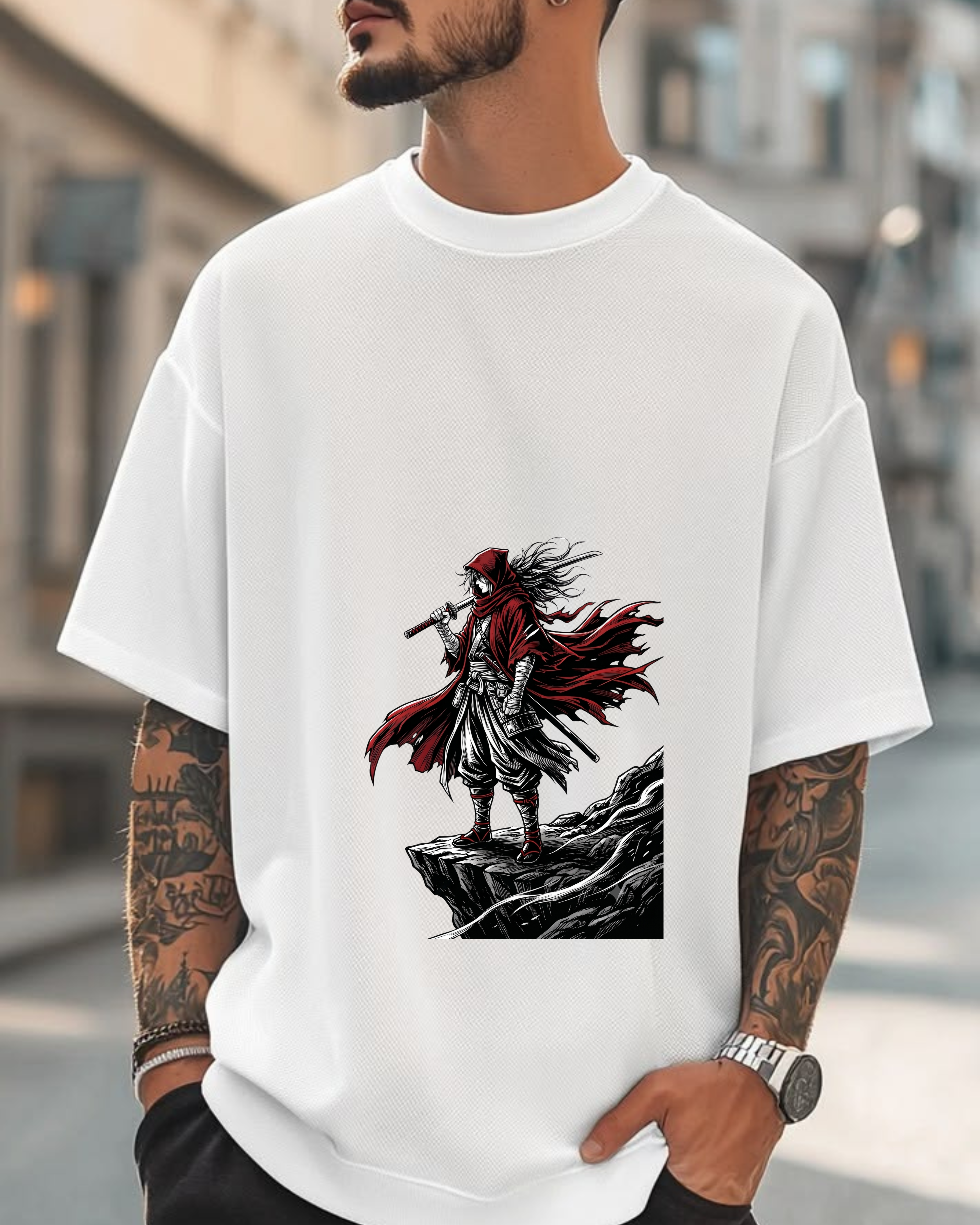 Shadow Ronin – Oversized Streetwear T-Shirt